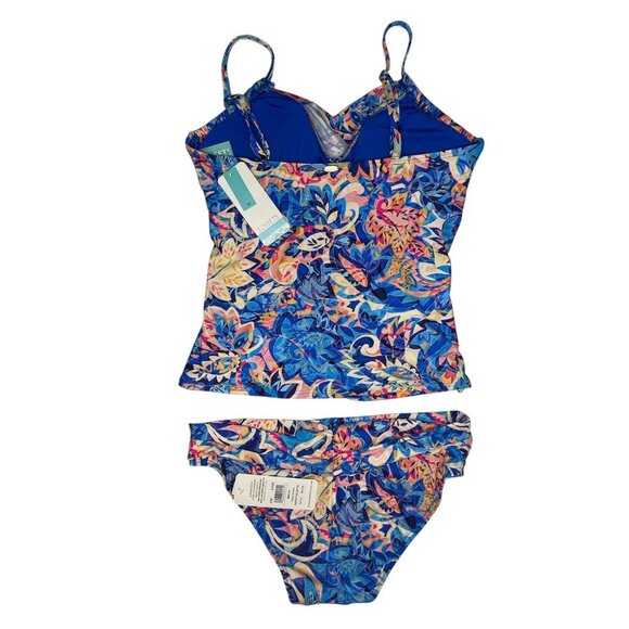 NEW Sunsets Simone Tankini Swimsuit Medium Gypsy Breeze Unforgettable Bottom - Picture 2 of 9